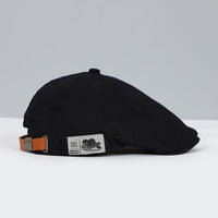 Vintage-Basecap mit Taschen in Schwarz