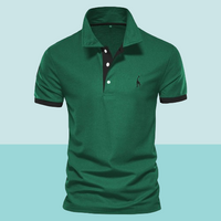 Peter - Poloshirt in Grün und Schwarz