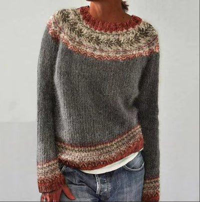 Rosalina | Geometrischer Musterpullover