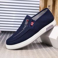 Herren Slip-On Sneakers mit orthopädischer Unterstützung in Blau