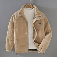 Emilian | Cord Veloursjacke in Khaki