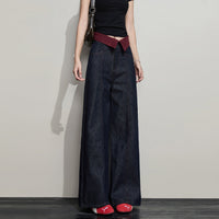 Damen Weit geschnittene Jeanshose Nord Taschen 1789268673 in Blau