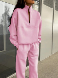 Damen Oversized Zweiteiliges Set in Rosa