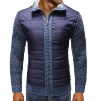 Herren Steppjacke mit langen Ärmeln in Blau