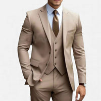 Raphaël | Herren Anzug Modern Passform Slim Business Elegant Zeitlos in Beige