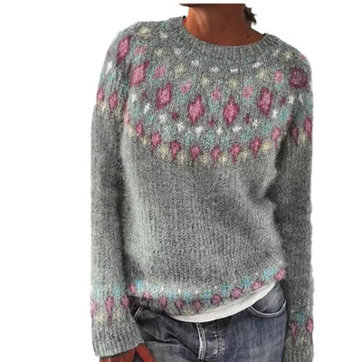 Rosalina | Geometrischer Musterpullover