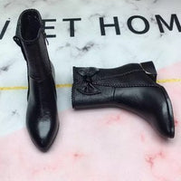 Damen Stiefeletten mit spitzem Zehen in Schwarz