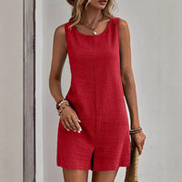 Nele | Sommer-Romper mit Lockerer Passform in Rot