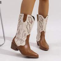 Damen Cowboystiefel in Hellbraun