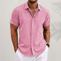 Finn | Herren Leichtes Casual Sommerhemd in Rosa