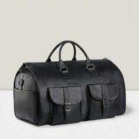 Lillfrid | Klassische Wochenendtasche mit Vintage-Touch in Schwarz