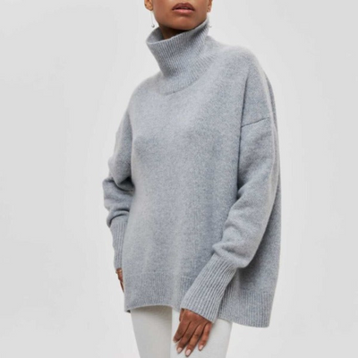 Sascha | Damen Rollkragen Pullover | Lang