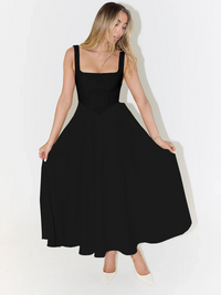 Grace | Elegantes Sommerkleid in Schwarz