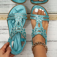 Hildegard | Damen Sandalen Orthopädisch Verstellbar Riemen Sommer Komfort in Himmelblau