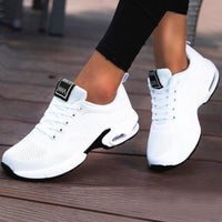 Annelie | Damen Air-Dämpfung Freizeit Sneaker in Weiß