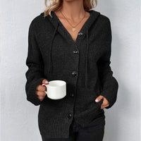 CARA – Luxuriöse Strickjacke für Damen in Schwarz