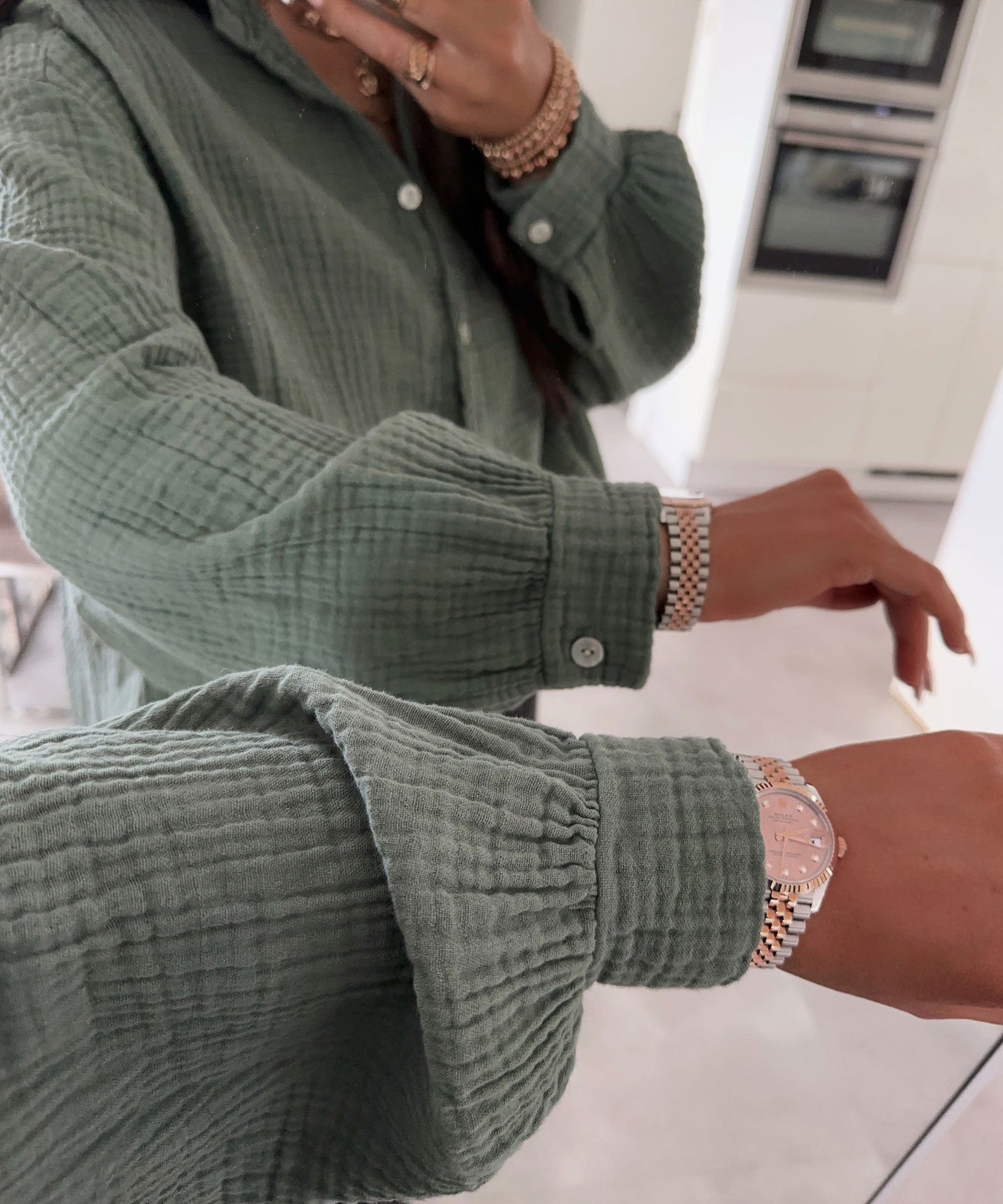 Aure® | Übergroße Musselinbluse