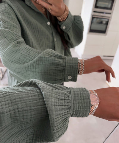 Aure® | Übergroße Musselinbluse