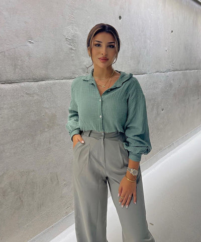 Aure® | Übergroße Musselinbluse