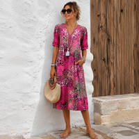 Caramina - Stilvolles Midikleid für Damen in Rosa