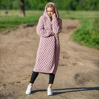 NIKITA - Bequeme strickjacke in Rosa