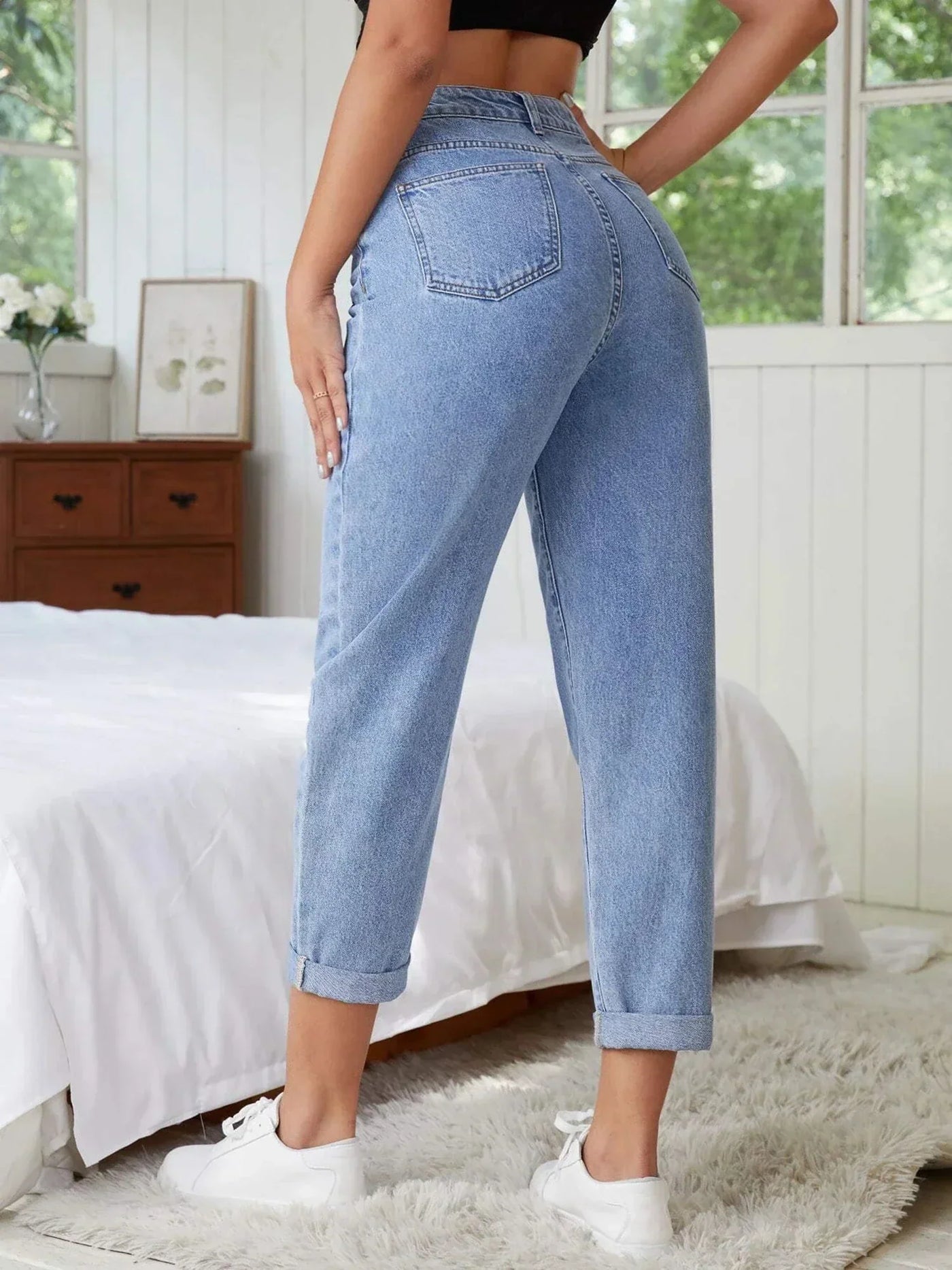 Jean | Dehnbare Knöcheljeans