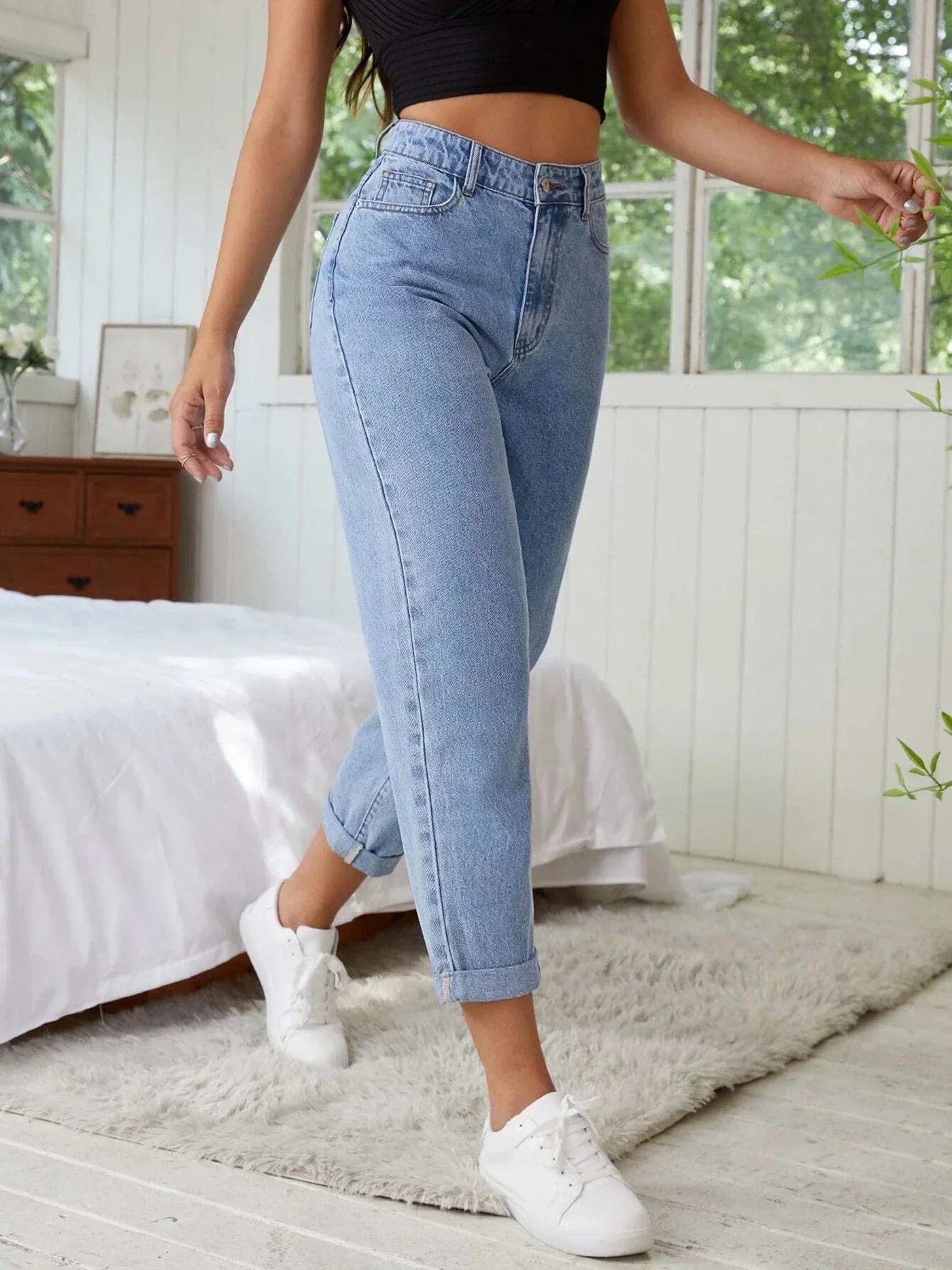 Jean | Dehnbare Knöcheljeans