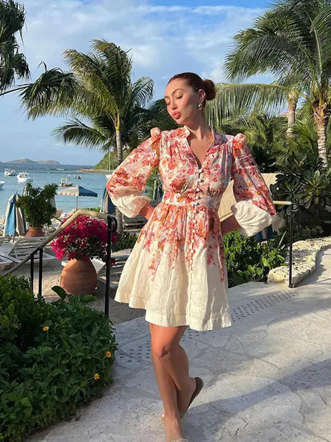 Angelin | Böhmisches Kleid mit Faltenärmeln
