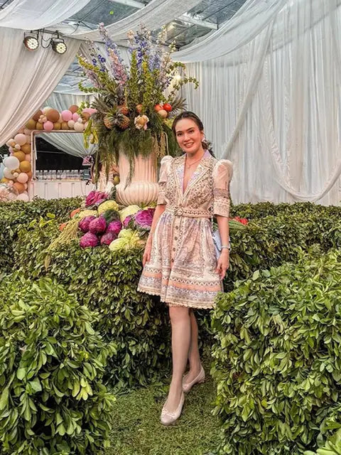 Angelin | Böhmisches Kleid mit Faltenärmeln