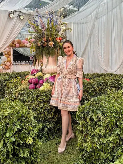Angelin | Böhmisches Kleid mit Faltenärmeln