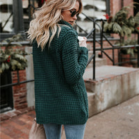LAURENE | Elegant gestrickter Pullover in Dunkelgrün