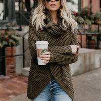 LAURENE | Elegant gestrickter Pullover in Armeegrün