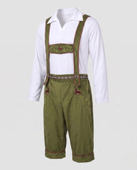 Sven | Herren Klassischer Trachtenschnitt Lederhose in Grün