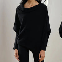 Sophia | Weicher Vielseitiger Pullover in Schwarz