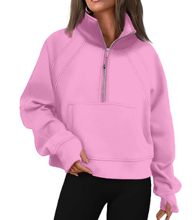 Damen - Bequemer Pullover mit Tasche