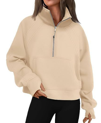 Damen - Bequemer Pullover mit Tasche