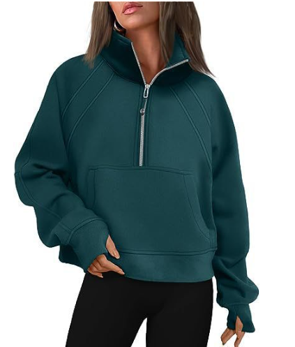 Damen - Bequemer Pullover mit Tasche