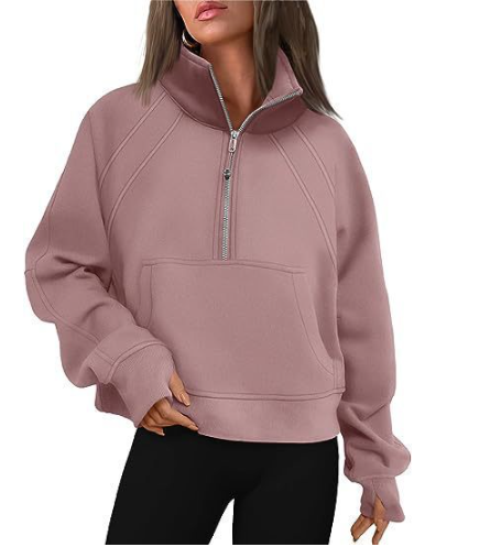 Damen - Bequemer Pullover mit Tasche