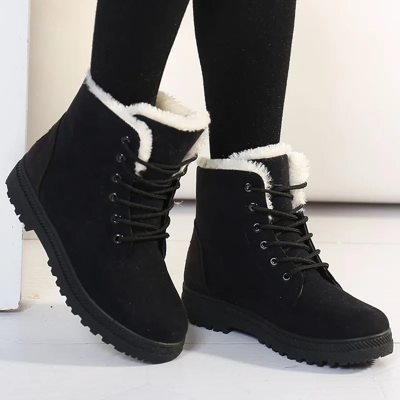 Karima | Warme Winter-Stiefeletten mit Plüscheinlage