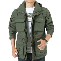 ROGERS - Wasserdichte Herbstjacke für Männer in Militärgrün