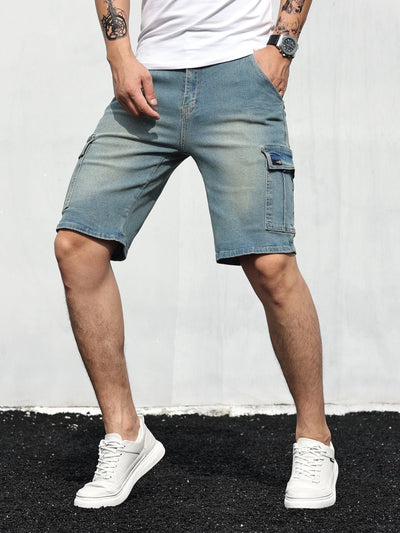Fudus | Cargo Denim Shorts Für Herren