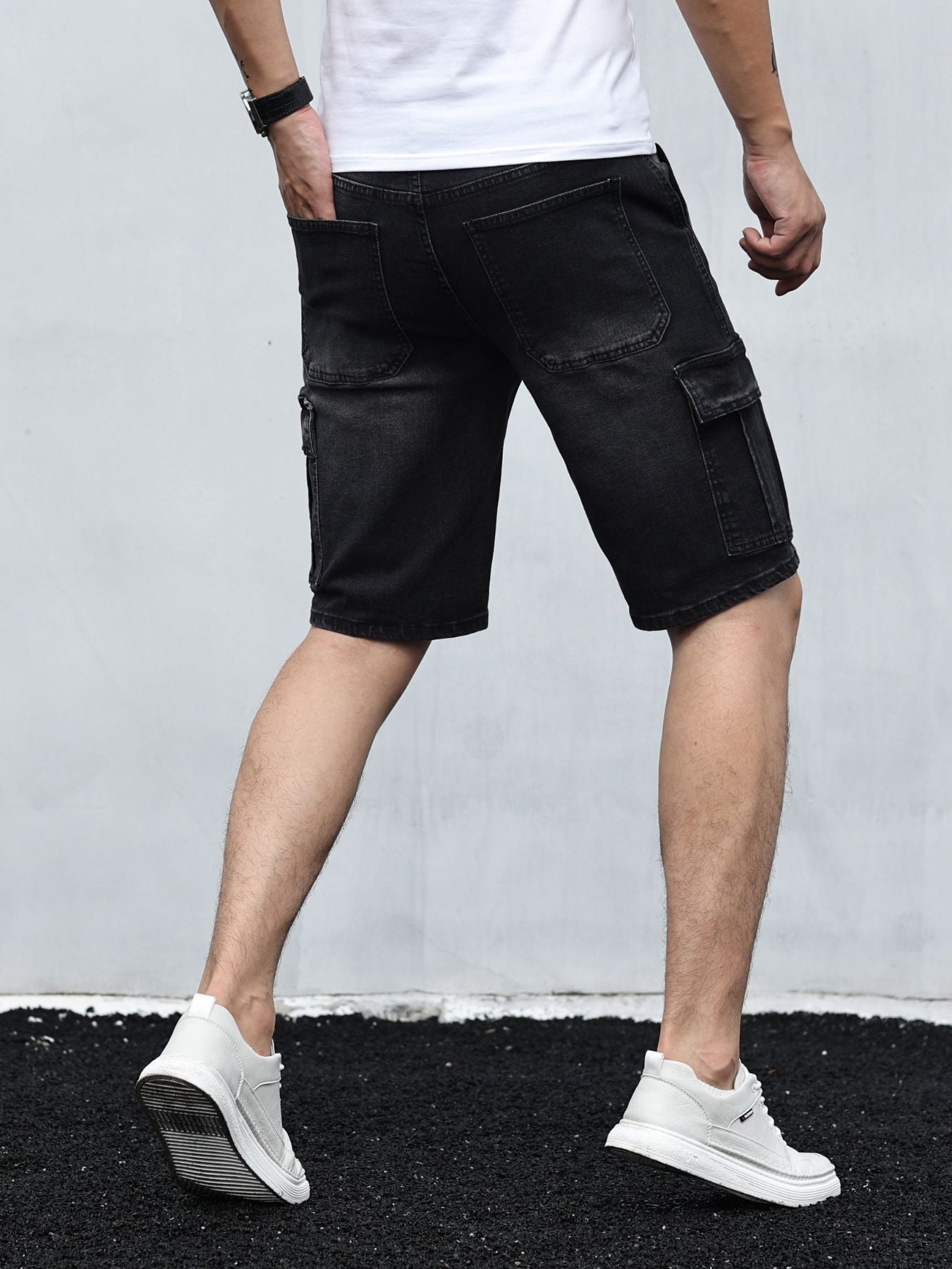Fudus | Cargo Denim Shorts Für Herren
