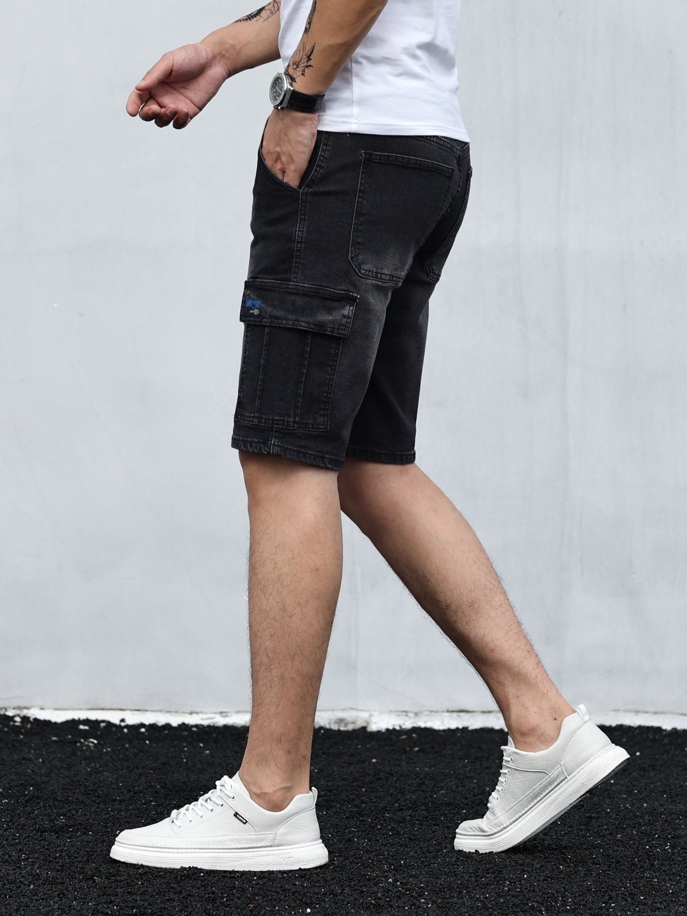 Fudus | Cargo Denim Shorts Für Herren