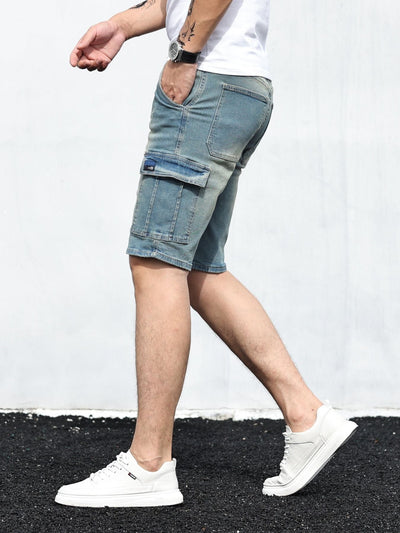Fudus | Cargo Denim Shorts Für Herren