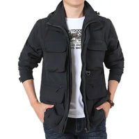 ROGERS - Wasserdichte Herbstjacke für Männer in Schwarz