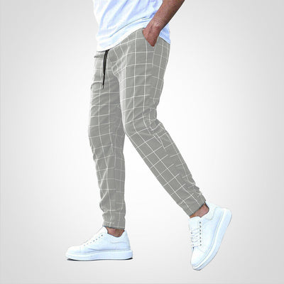 Fudus | Karierte Weinlese Hose Für Männer