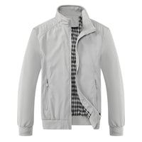Rainer | Moderne Übergangsjacke in Hellgrau
