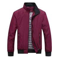 Rainer | Moderne Übergangsjacke in Rot-Schwarz