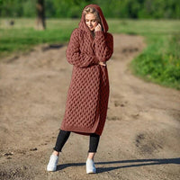NIKITA - Bequeme strickjacke in Rot