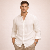 Lucas | Herren Leichtes Atmungsaktives Leinenhemd in Beige